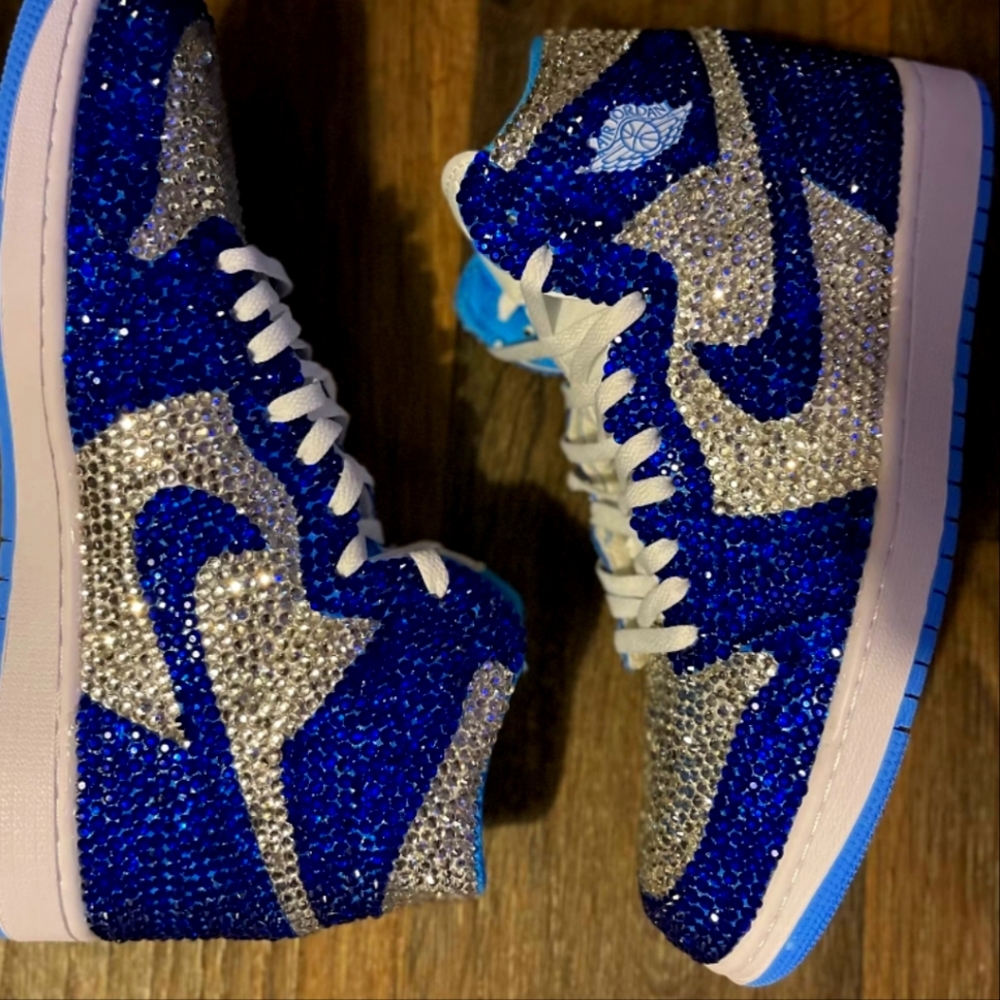 Jordan custom bling women's